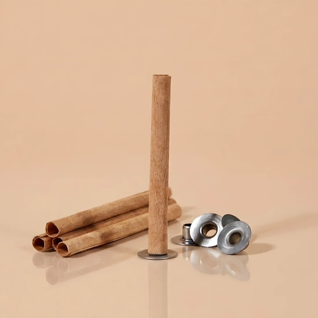 Tube - Mèches en bois pour Bougies