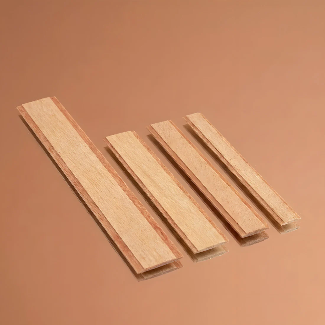 Mèches en bois plates et doubles pour bougies - Image 3