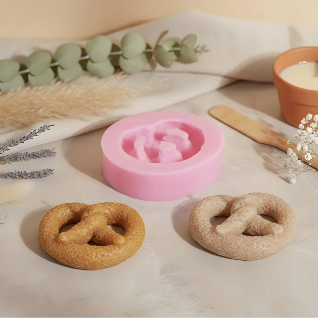 Moule décoration Bretzel - Silicone