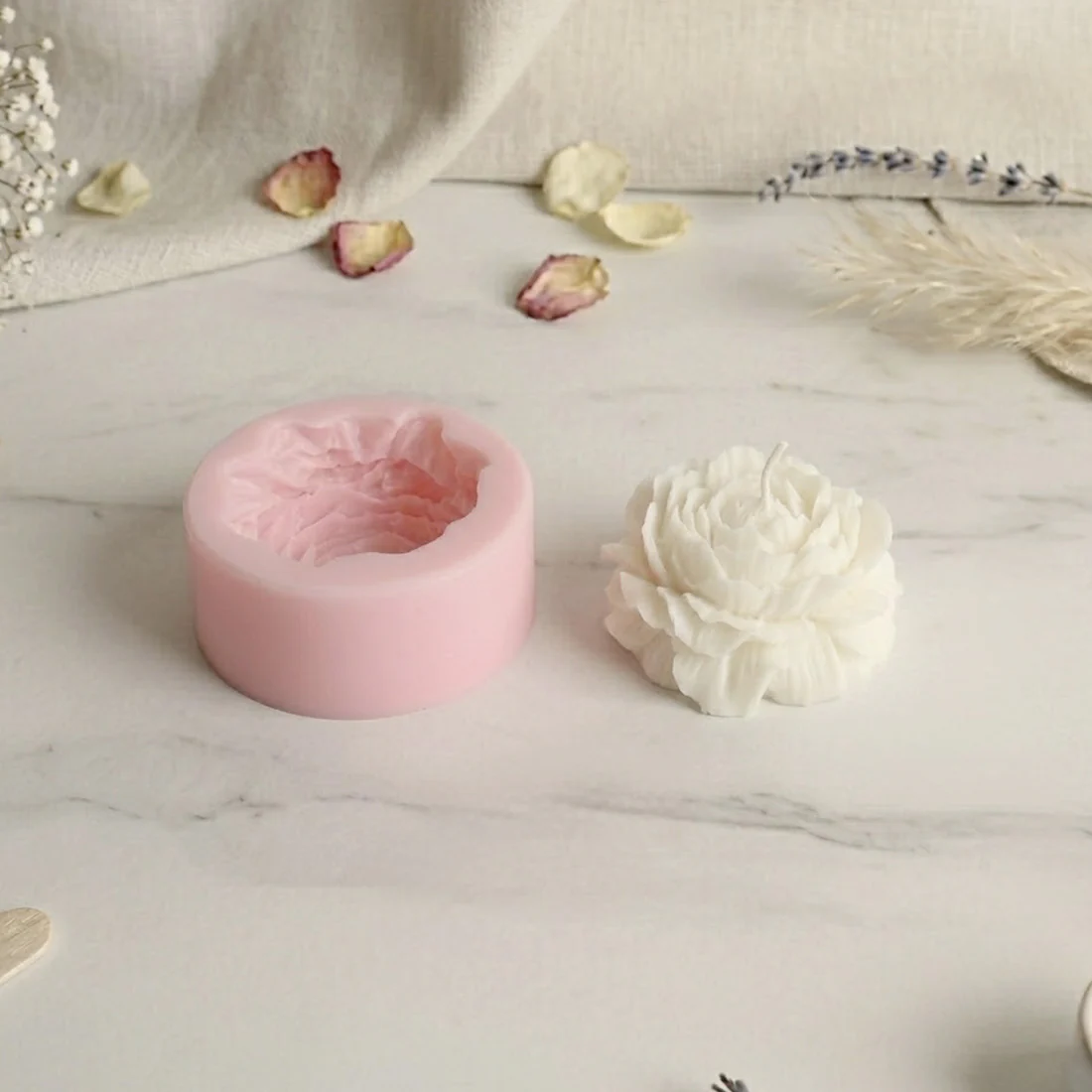 Moule design Pivoine - Silicone