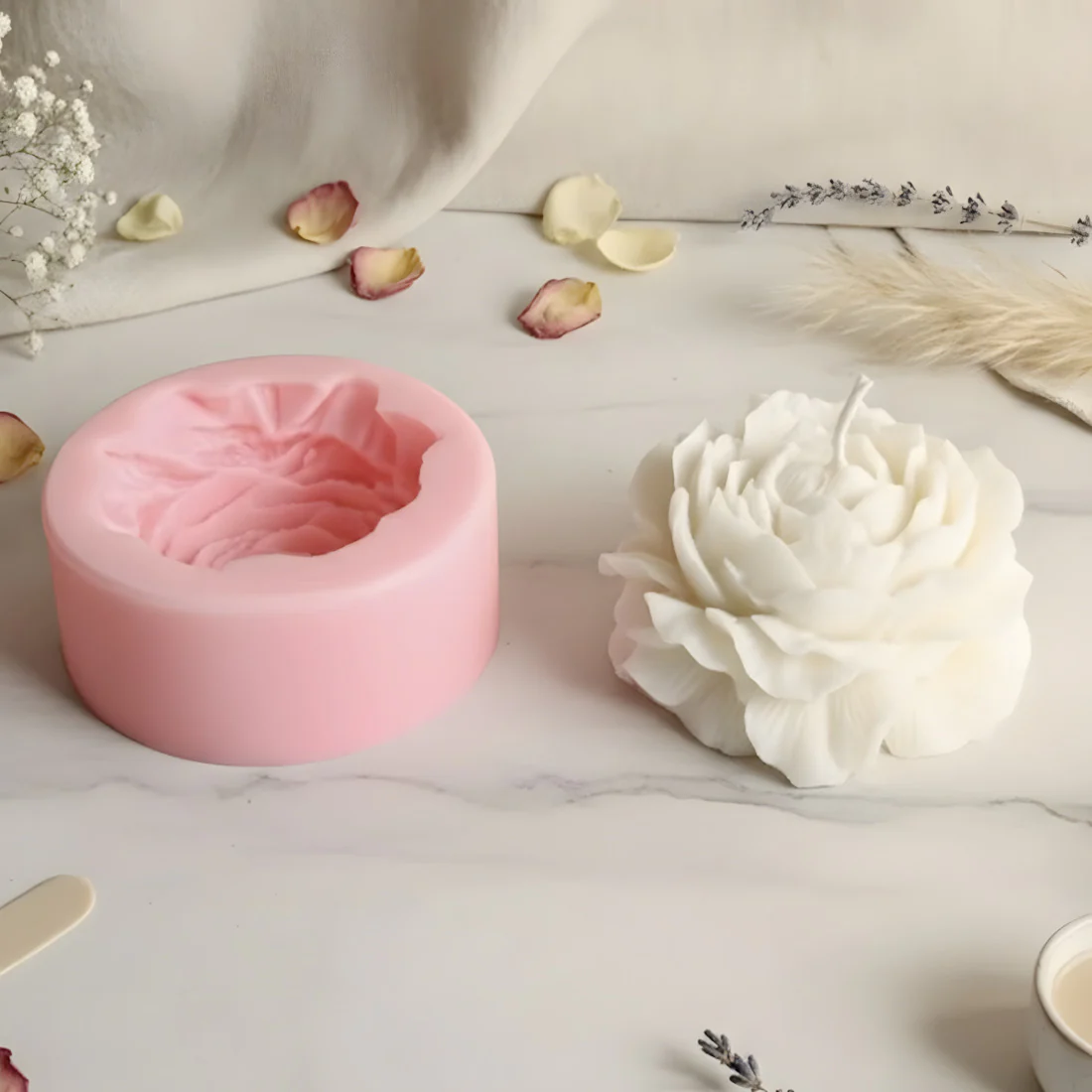 Moule design grande Pivoine - Silicone