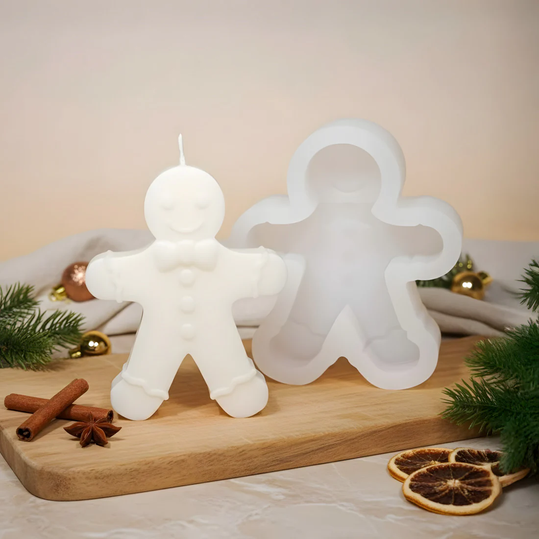 Moule bougie Pain d'épices - Silicone