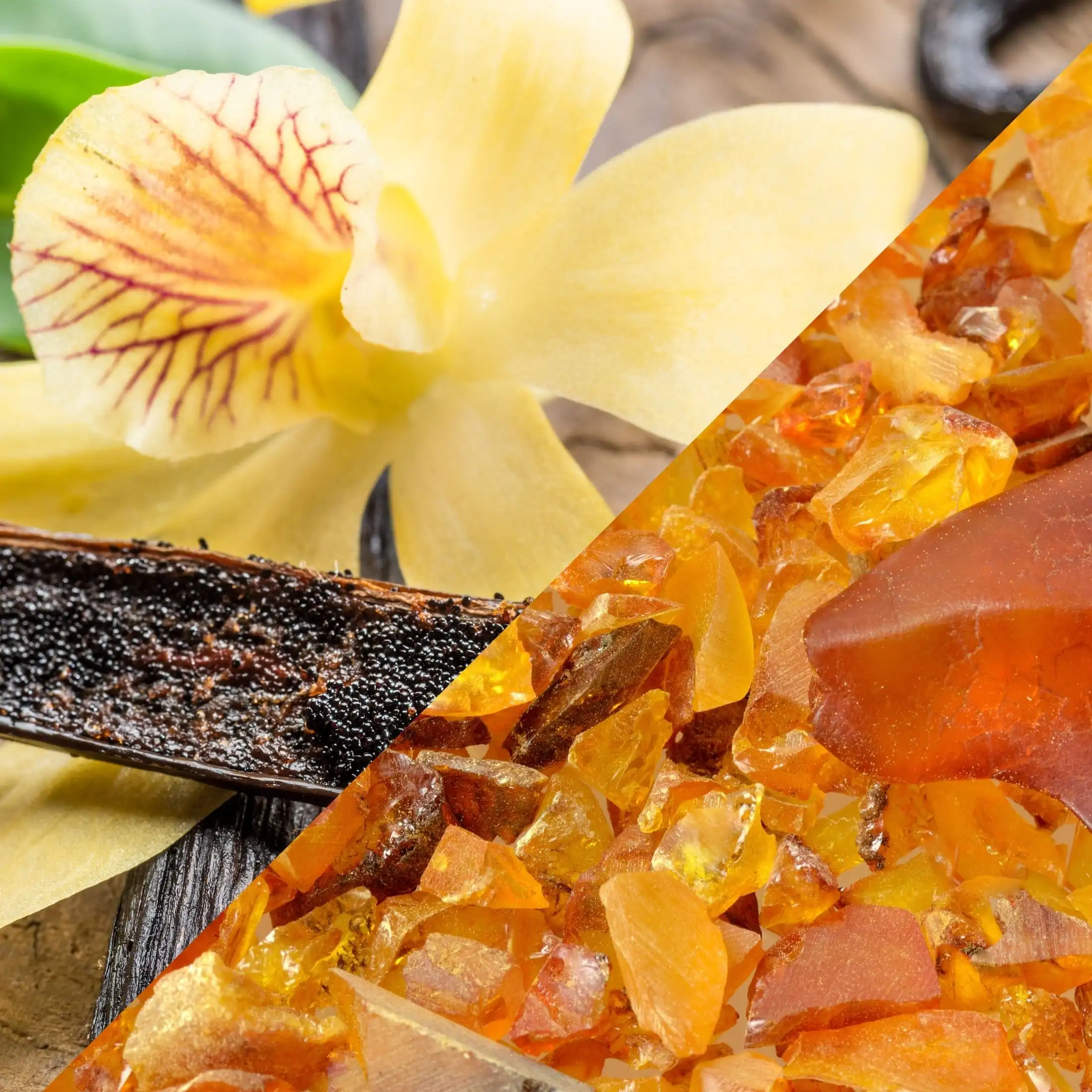 Ambre vanille - Parfum pour bougie