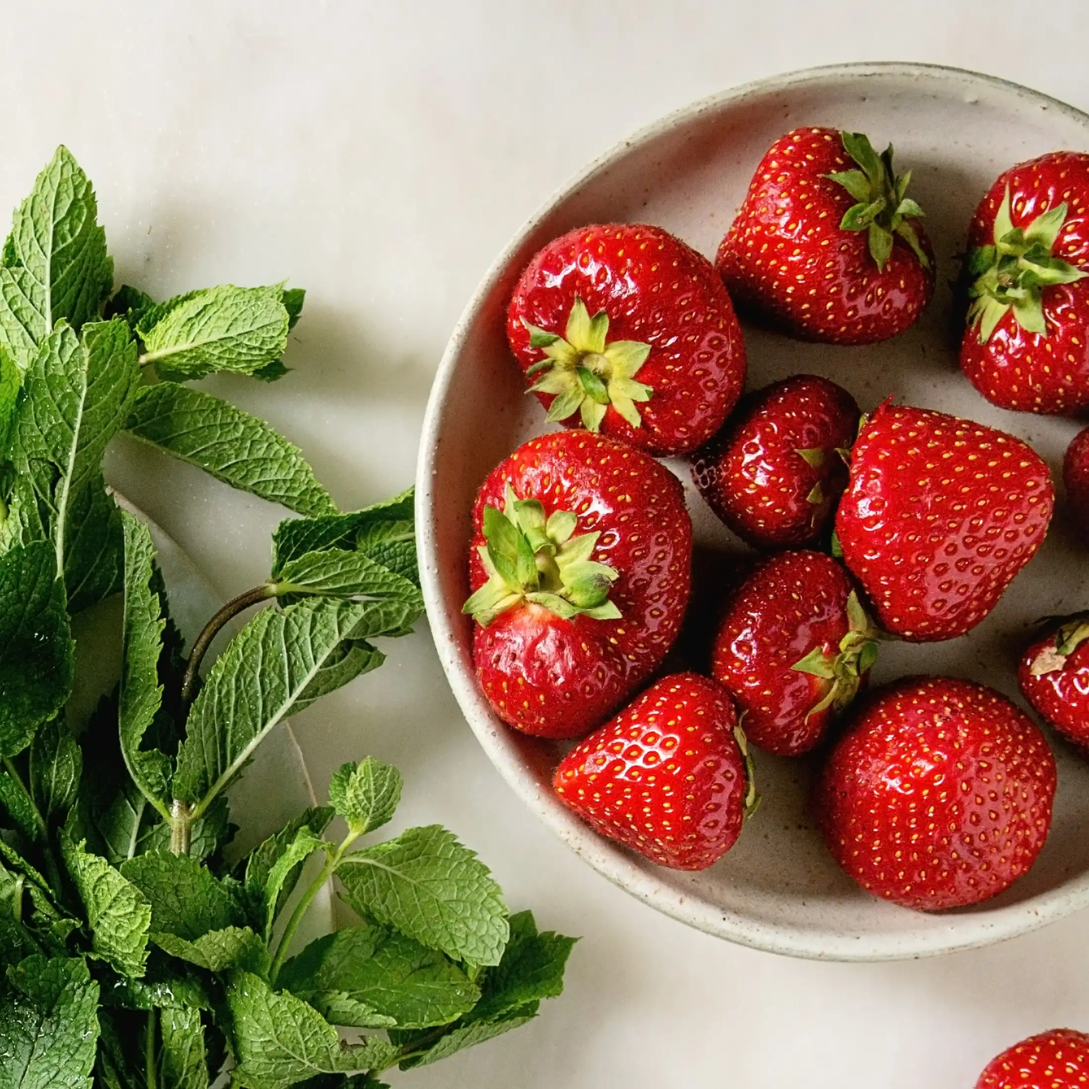 Fraise et menthe douce - Parfum pour bougie
