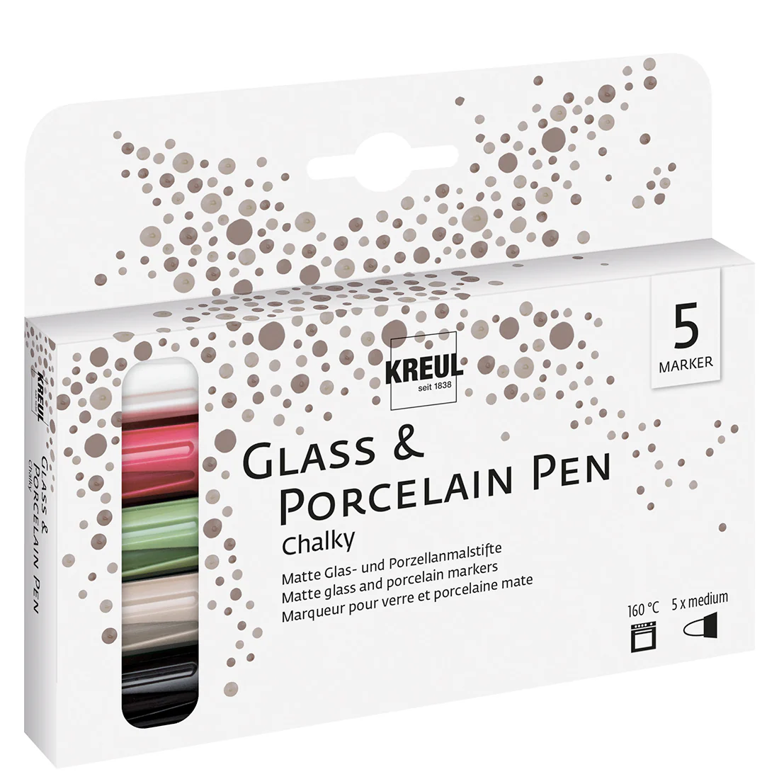 Stylos décoratifs pour contenants à Bougie - Craie - Lot de 5