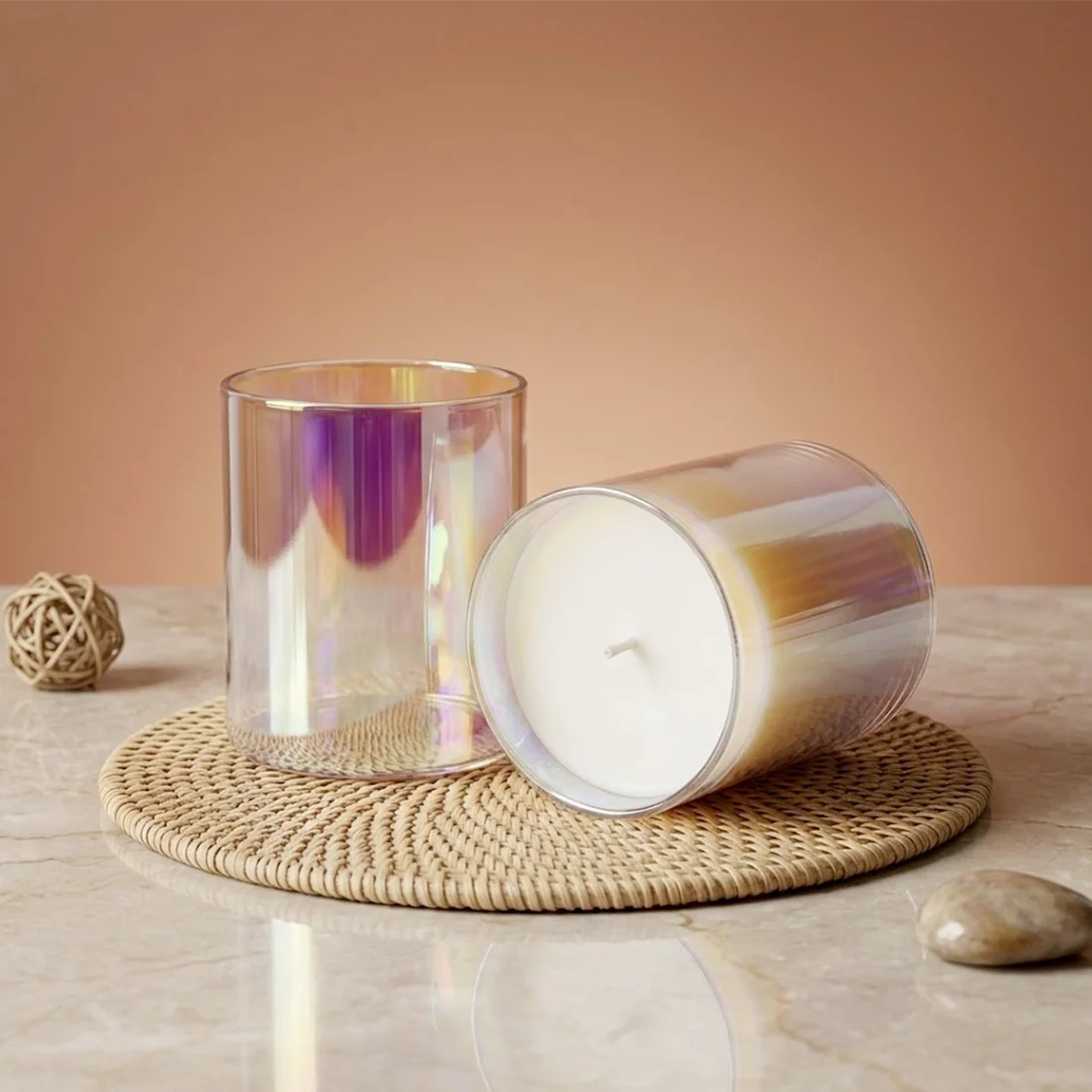 Verre bougie Iridescent - 300 ml